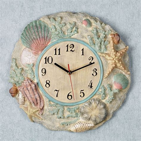 large coastal wall clock|coastal wall clocks 12 inch.